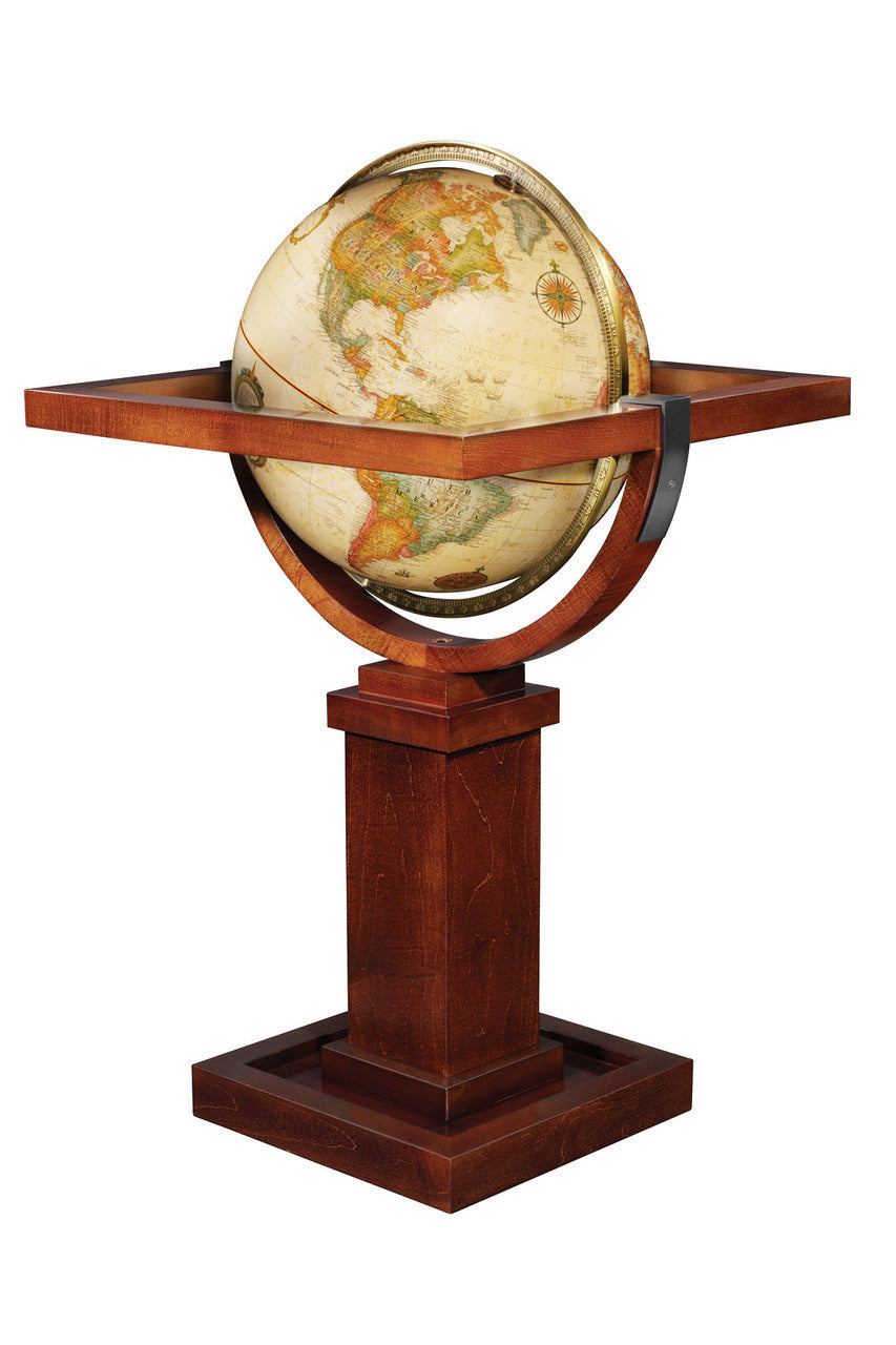 Wright inspired by Frank Lloyd Wright 16 Inch Floor World Globe By Replogle Globes