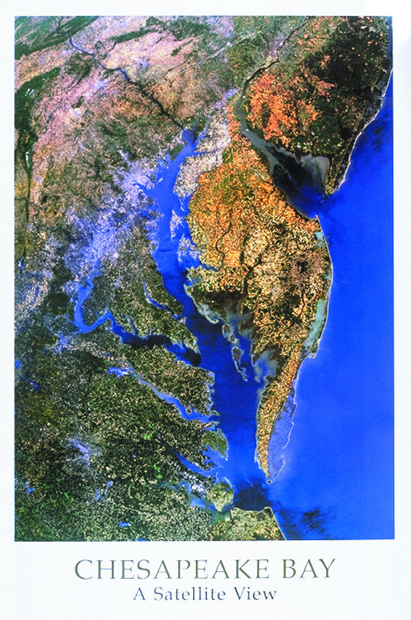 Chesapeake Bay From Space Map