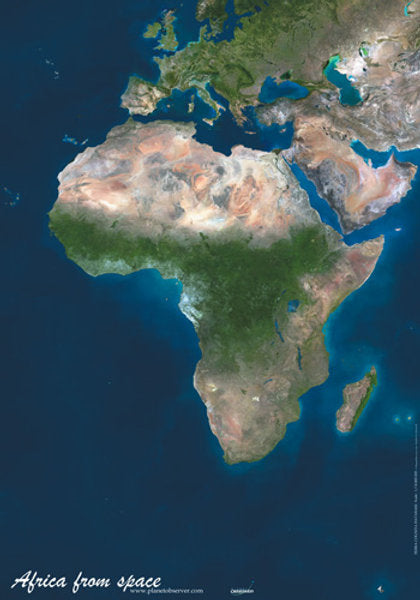 Africa from Space Map