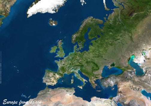 Europe From Space Map