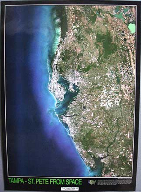 Tampa Bay From Space Map