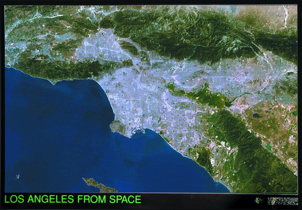 Los Angeles From Space Map