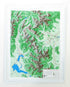Rocky Mountain National Park Three Dimensional 3D Raised Relief Map S Series