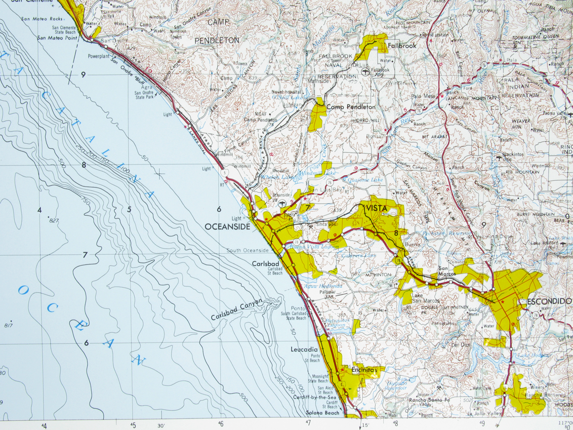 Santa Ana USGS Regional Three Dimensional 3D Raised Relief Map