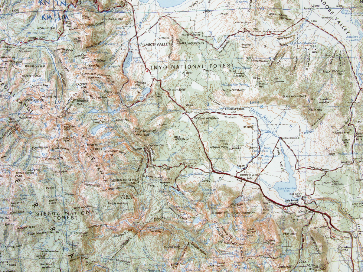 Mariposa USGS Regional 3D Raised Relief Map