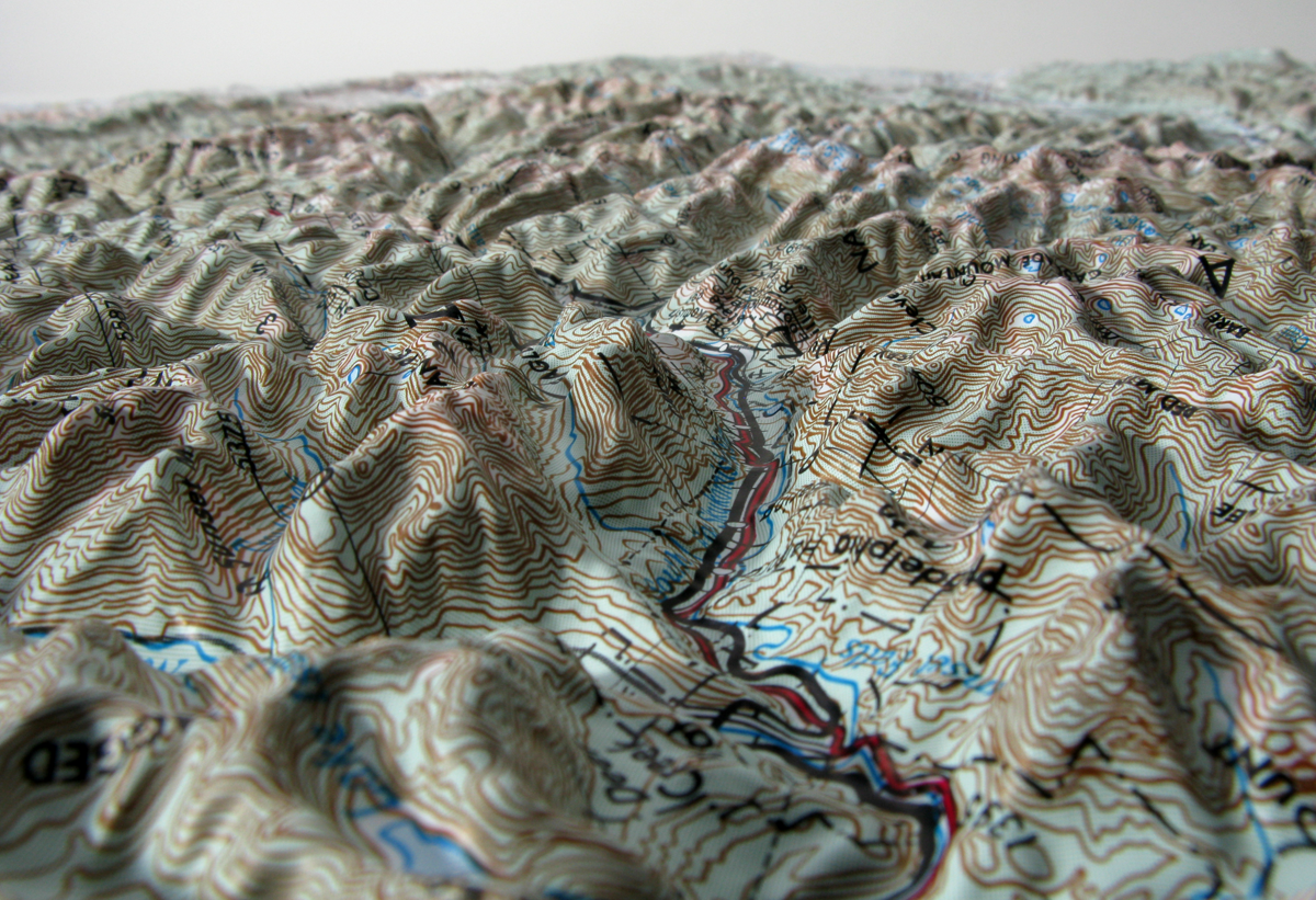 Wenatchee USGS Regional Three Dimensional 3D Raised Relief Map