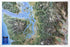 Seattle Pacific Northwest Satellite Image Three Dimensional 3D Raised Relief Map