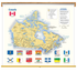 Canada Flags Wall Map Classroom Pull Down