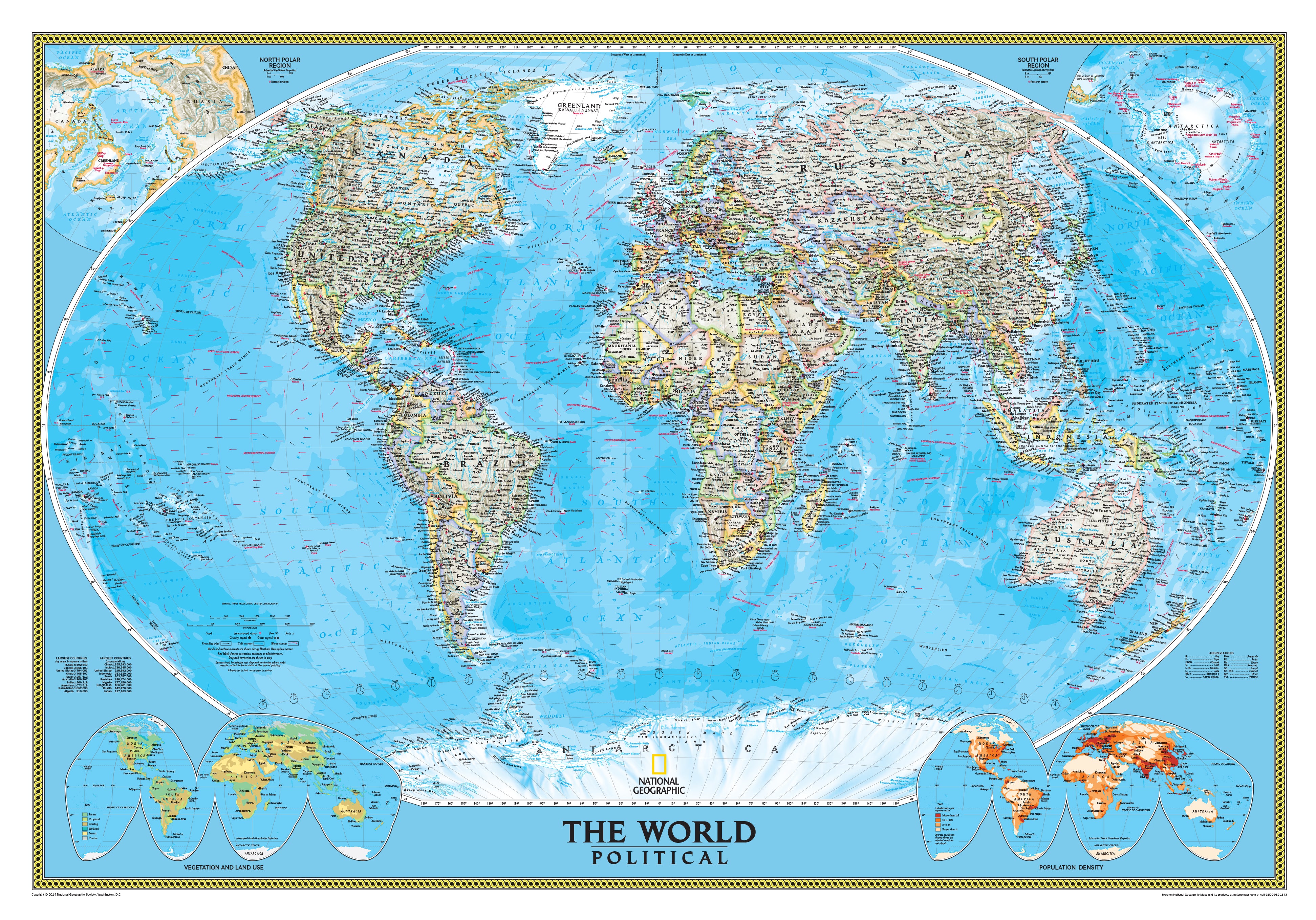 World Map a part of National Geographic World and 6 Continent Maps Classroom Pull Down 7 Map Educational Bundle