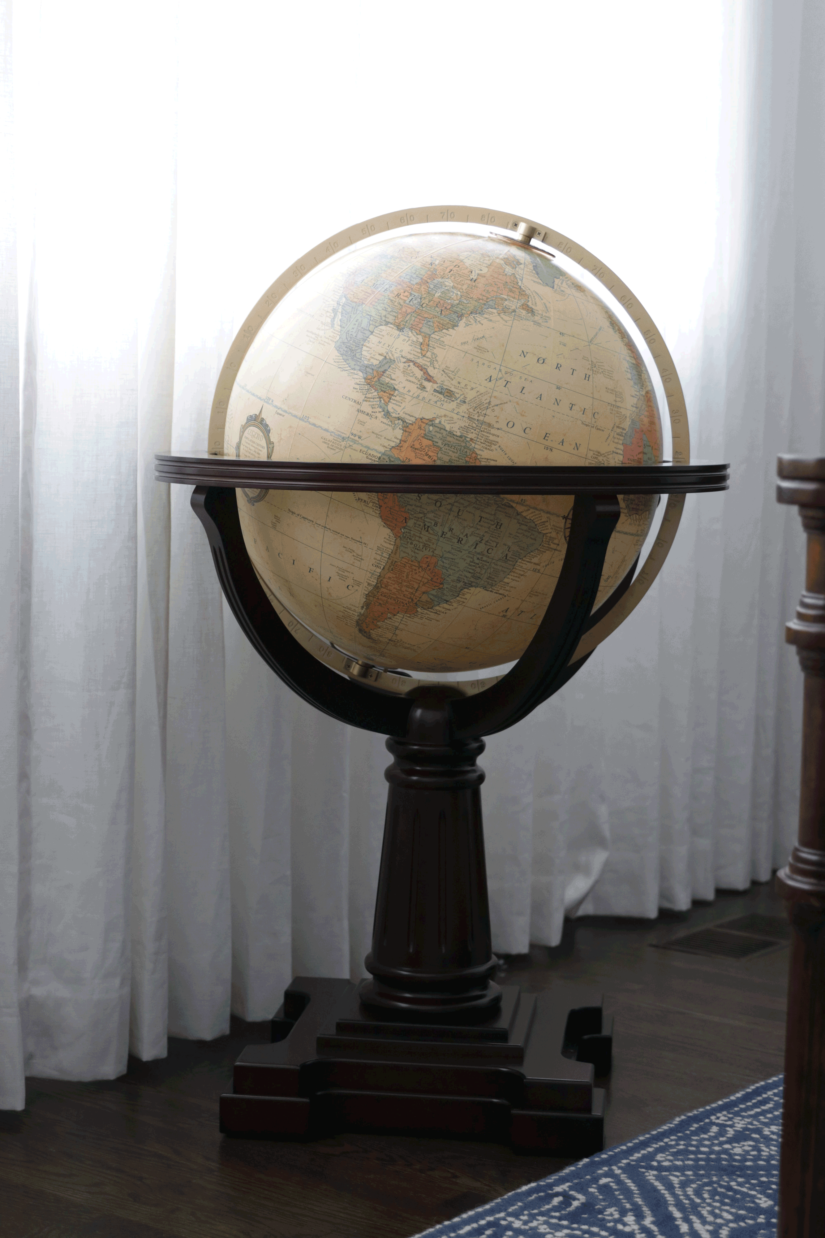 Annapolis Illuminated 20 Inch Floor World Globe By Replogle Globes