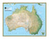 Australia a part of National Geographic Physical 7 Continent Maps Classroom Pull Down Educational 7 Map Bundle