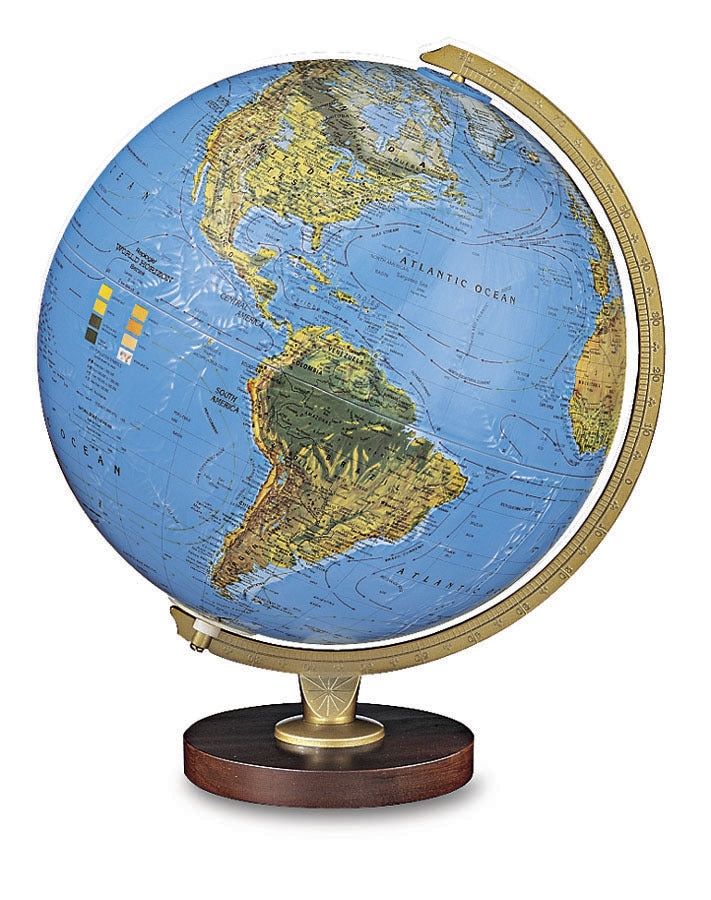 Livingston 12 Inch Illuminated Desktop World Globe By Replogle Globes