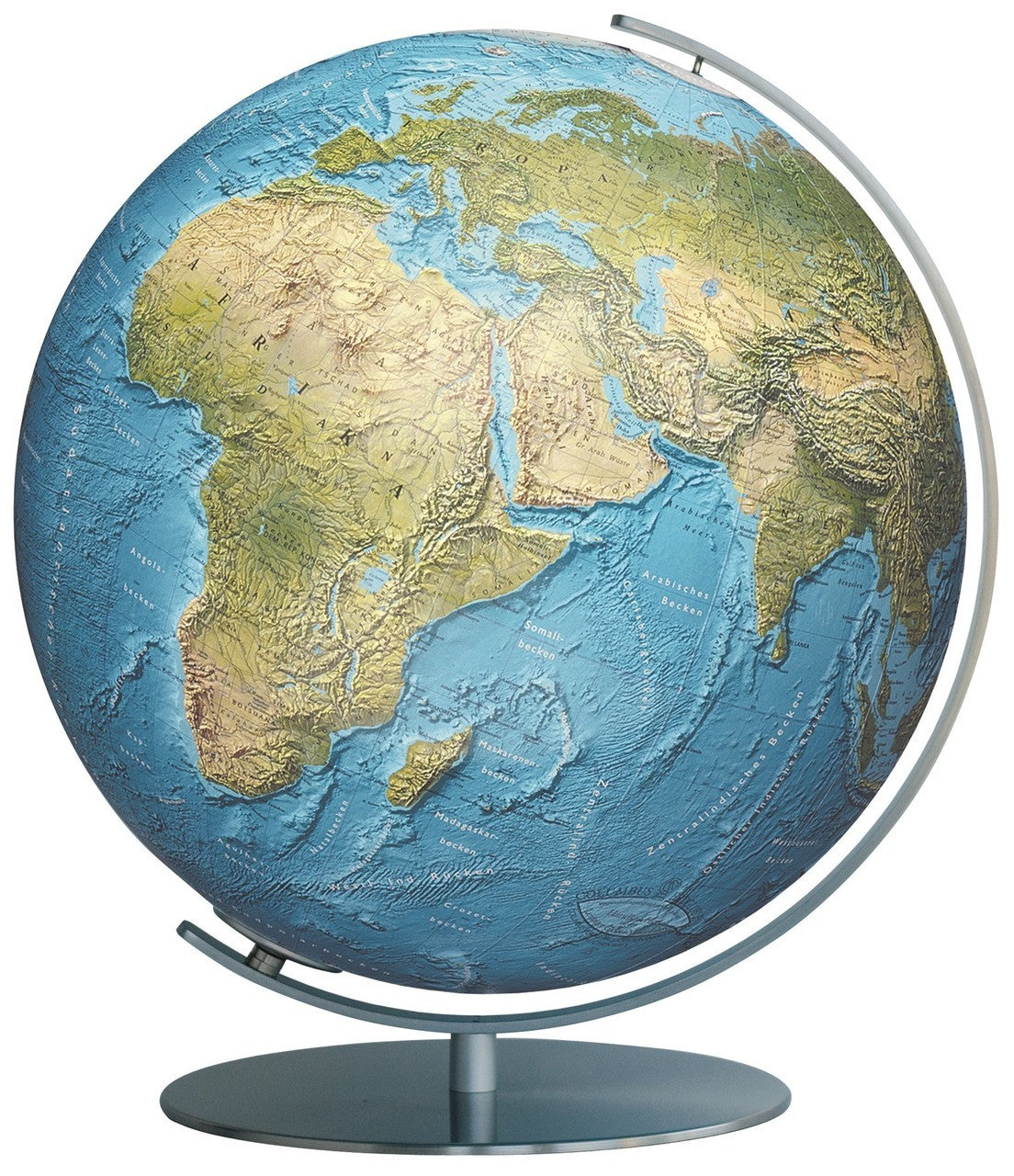 Hamburg Illuminated 16 Inch Desktop World Globe By Columbus Globes