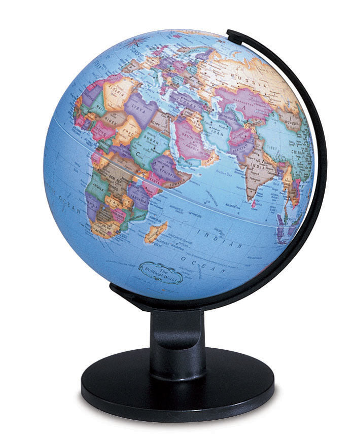 Trekker 6 Inch Desktop World Globe By Replogle Globes