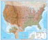 USA Physical Wall Map by Lovell Johns